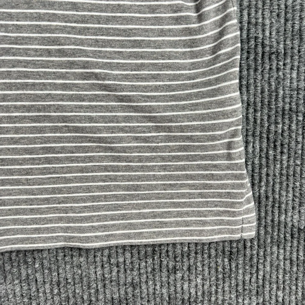 Polo Ralph Lauren Shirt Mens Large Gray Striped Short Sleeve Classic Fit Golf